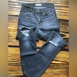 Madewell High Riser Skinny Distressed Jeans Size 24